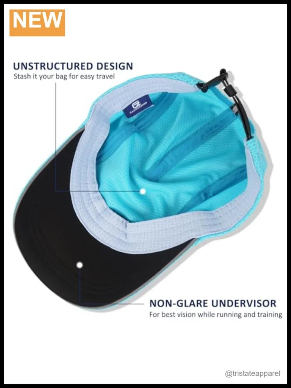 Women's Running Cap Lightweight Mesh Hat Reflective Performance Sports